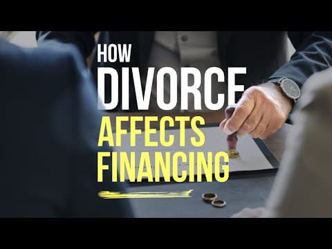 How to get a Home Loan / Mortgage after a Divorce?