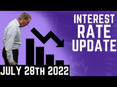 July 28th Mortgage Interest Rates Today and 2nd Quarter GDP and Fed Rate Update