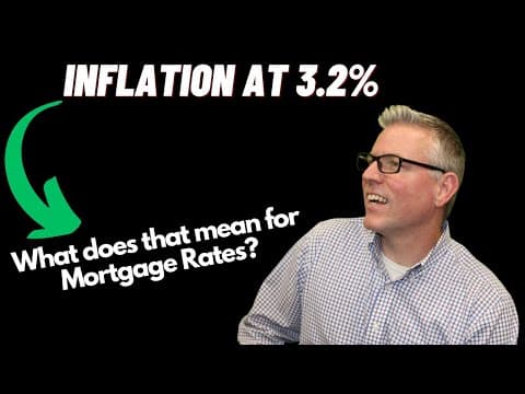 Inflation is now 3.2% ! How does that affect mortgage rates today?