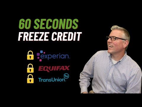 FREEZE Your Credit in 60 Seconds to Stop Fraud!