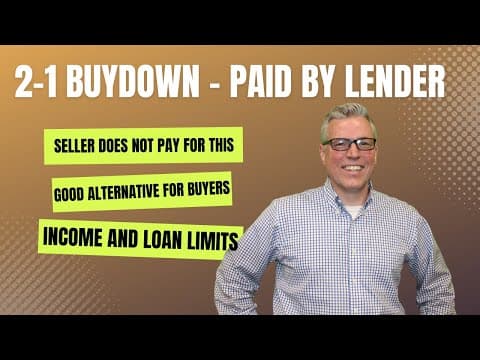 2-1 Buydown Paid by the Lender: Benefits and How It Works