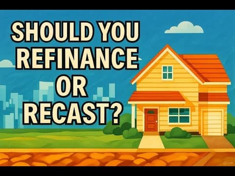 Refinance vs Recast | Why a mortgage recast might be the best option!